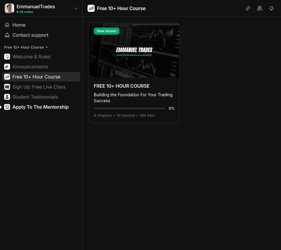 Free member view on Whop, Sep 27, 2026