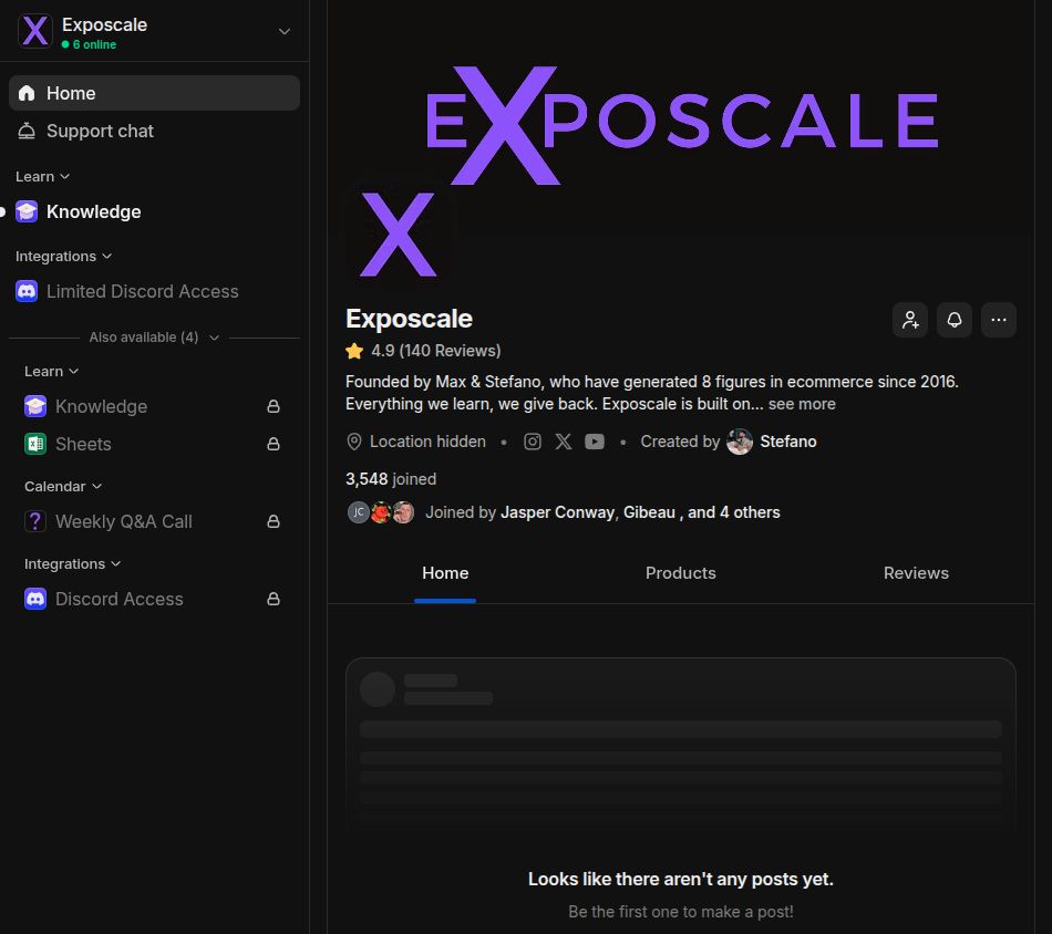 Free member view on Whop, Sep 27, 2026