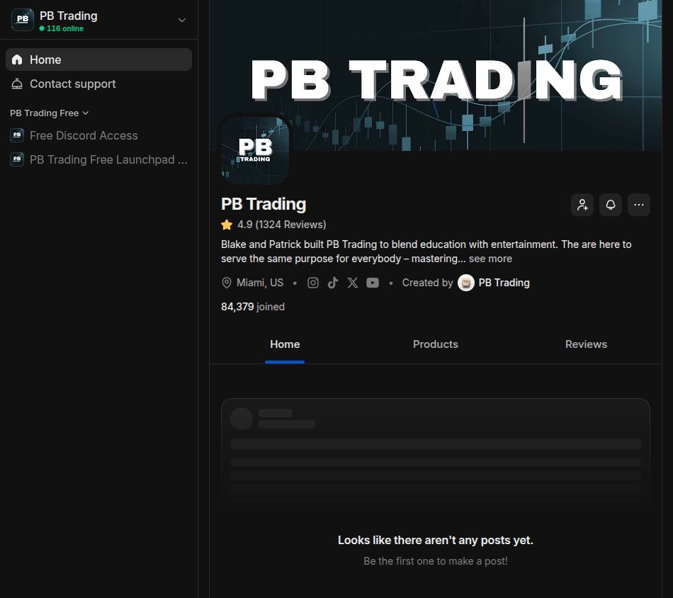 Free member view on Whop, Sep 27, 2026