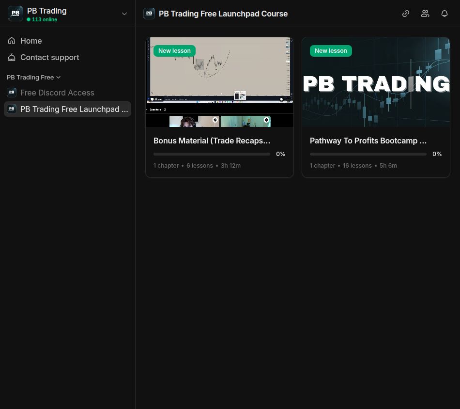 Free member view on Whop, Sep 27, 2026