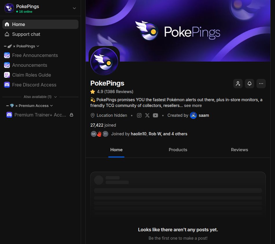 Free member view on Whop, Sep 27, 2026