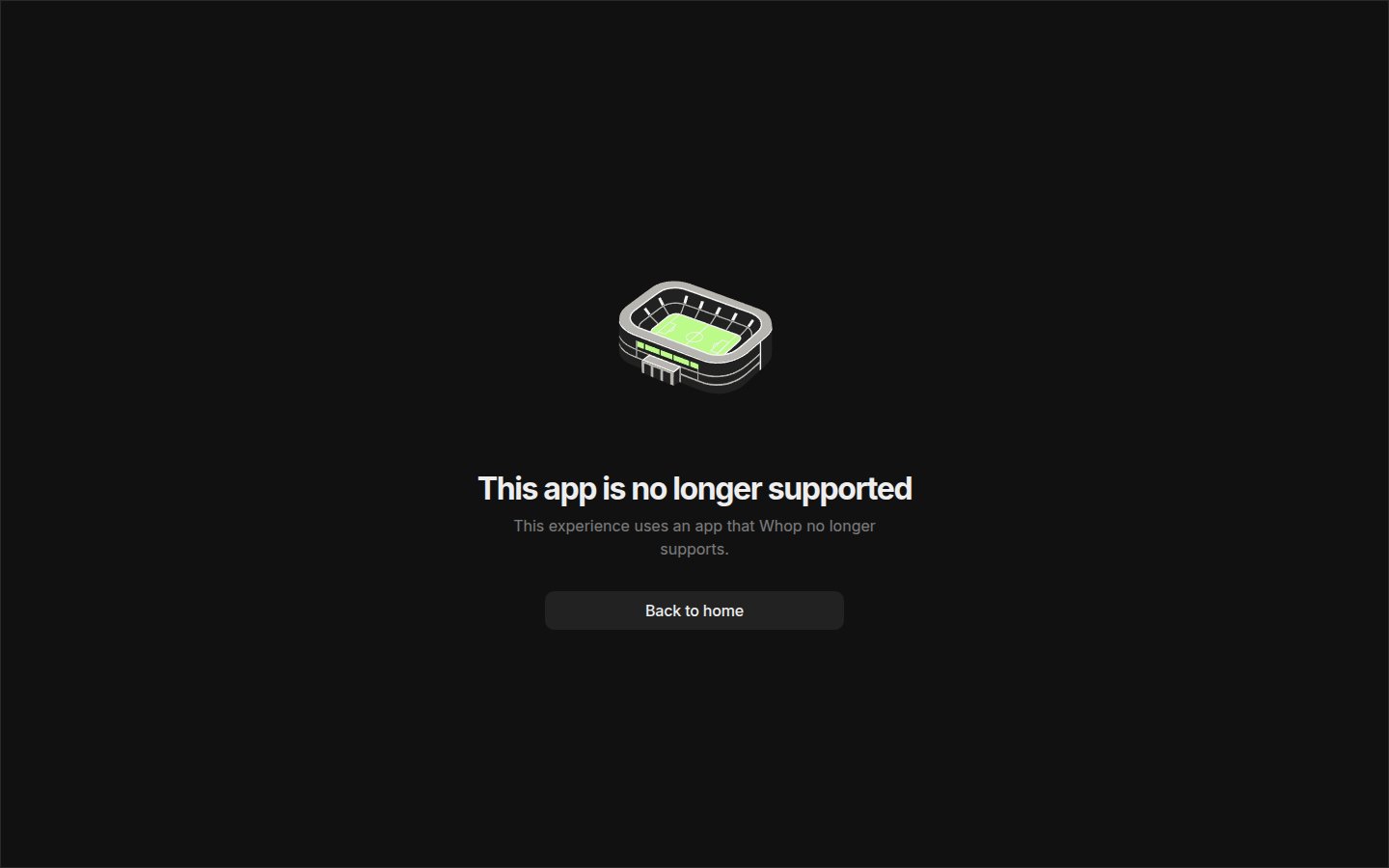 TCGTRACKER: The Content Rewards app does not open. Whop no longer supports it.